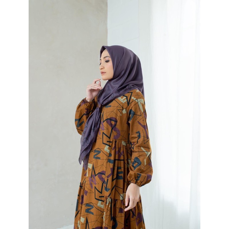 DEENAY AISHA DRESS MUSTARD