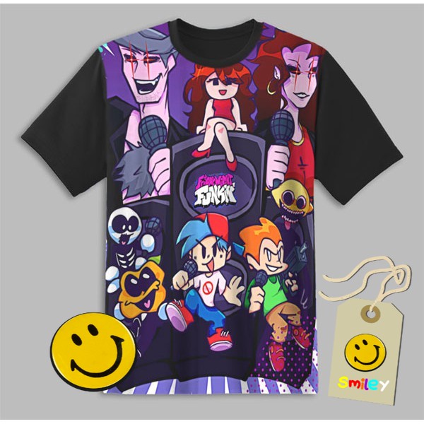 Jual Kaos Anak Game Friday Night Funkin FNF 3D Baju Anak Game Friday ...
