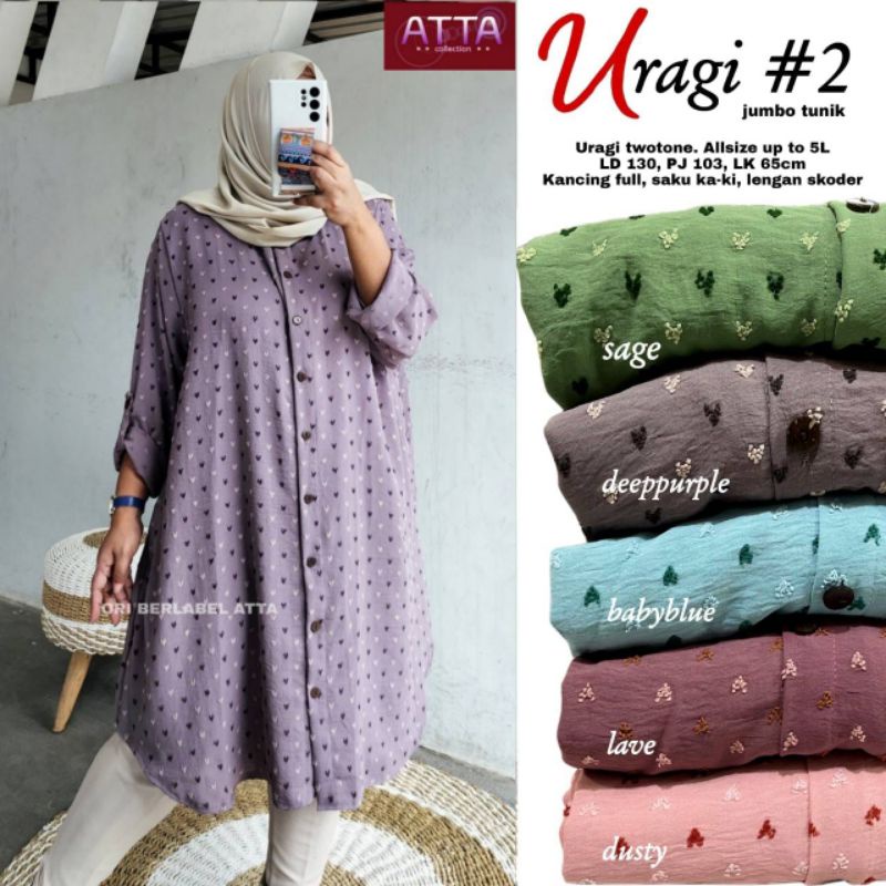 BAJU JUMBO/ARASAN JUMBO/ATASAN TUNIK/BAJU TUNIK/TUNIK URAGI 2