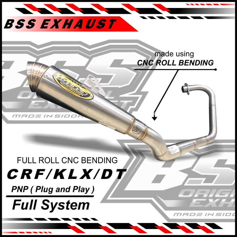 knalpot ORIGINAL BSS KLX/crf KOLONG KOMPETISI free laser nama