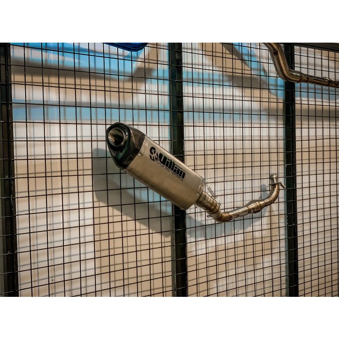 KNALPOT VILLAN MV1 SILVER AEROX155 NMAX155 ADV PCX VARIO BARANG 1005 ORIGINAL