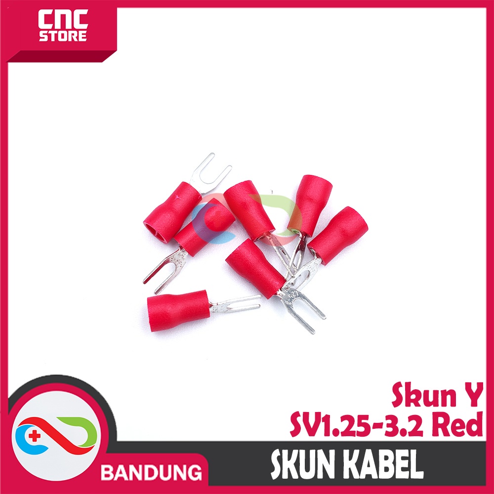 SKUN Y SKUN GARPU CONNECTOR KABEL SV1.25-3.2 RED