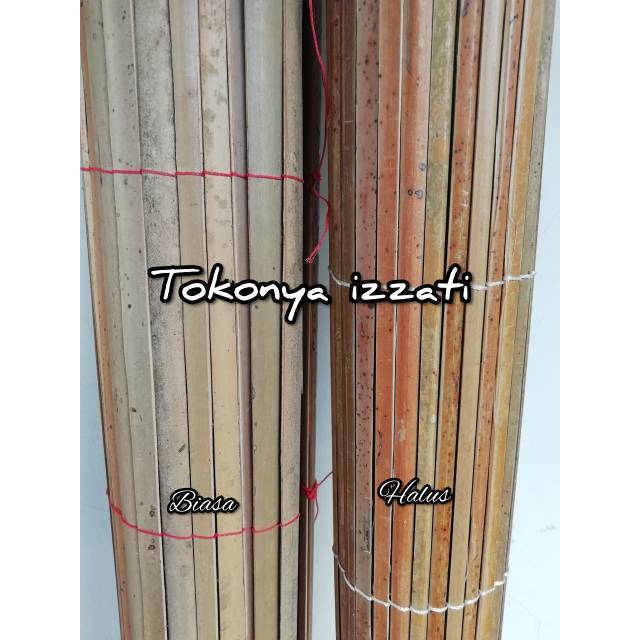  Tirai  bambu  ukuran 1 5 x 2 m Sudah termasuk katrol  