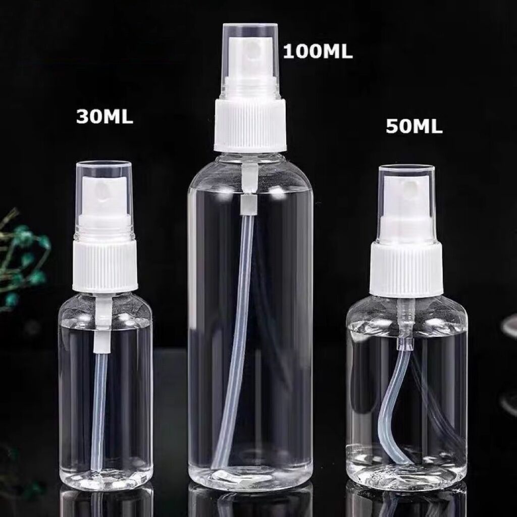 Refillable Bottles Travel Transparent Plastic Perfume Atomizer Empty Small Spray Bottle 30/50/100ml Toxic Free Safe Dropship