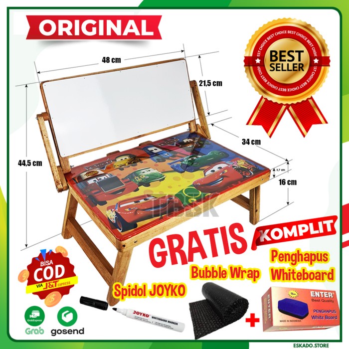 

[Komplit] Meja Belajar Lipat Whiteboard + Spidol Dan Penghapus