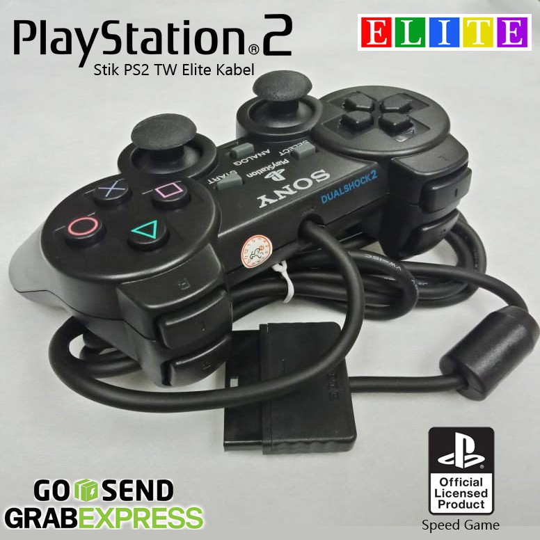 GAMEPAD JOYSTICK STIK STICK PC LAPTOP PS2 PS3 TW MEREK ELITE HITAM + USB CONVERTER DOUBLE