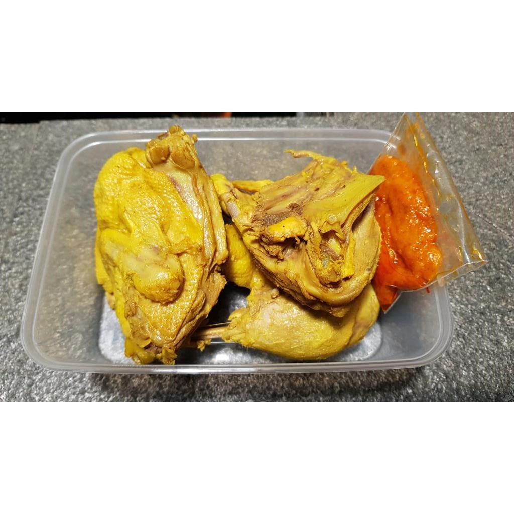 

Bebek siap goreng non msg bumbu kuning. 1 box isi 3 potong