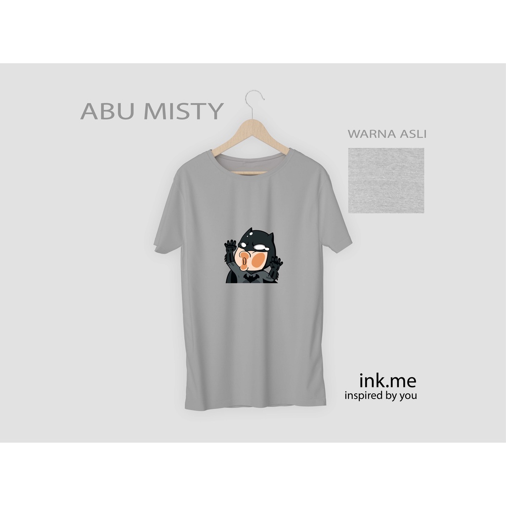 KAOS BATMAN ABU MISTY- DC BATMAN HEROES TSHIRT- DC BATMAN TSHIRT-LITTLE BATMAN TSHIRT