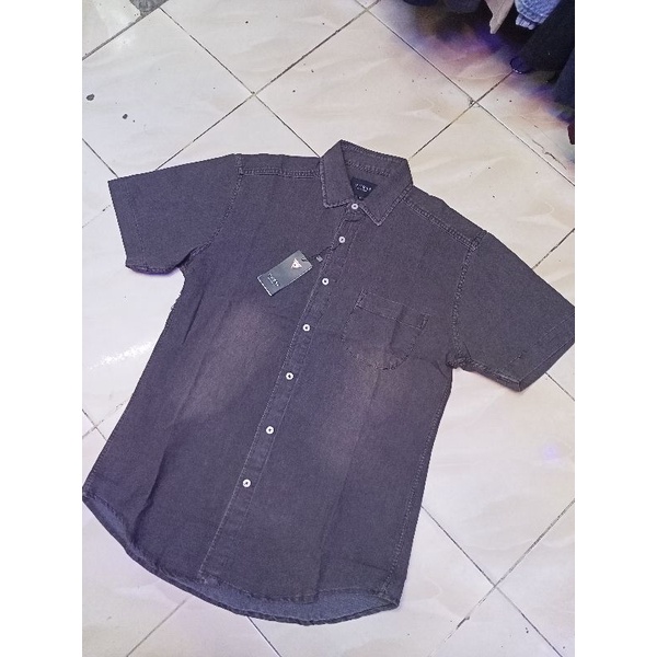 KEMEJA PENDEK PRIA GUESS IMPORT ORIGINAL