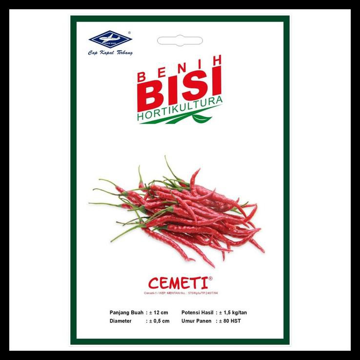 Isi 30 Benih Biji Cabai Merah Keriting Cemeti Bisi Original Pack