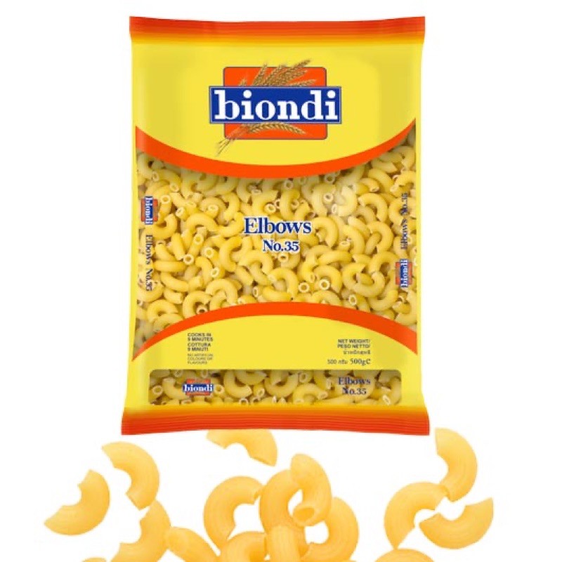 

Pasta Biondi - Elbows No.35 ( 500g )