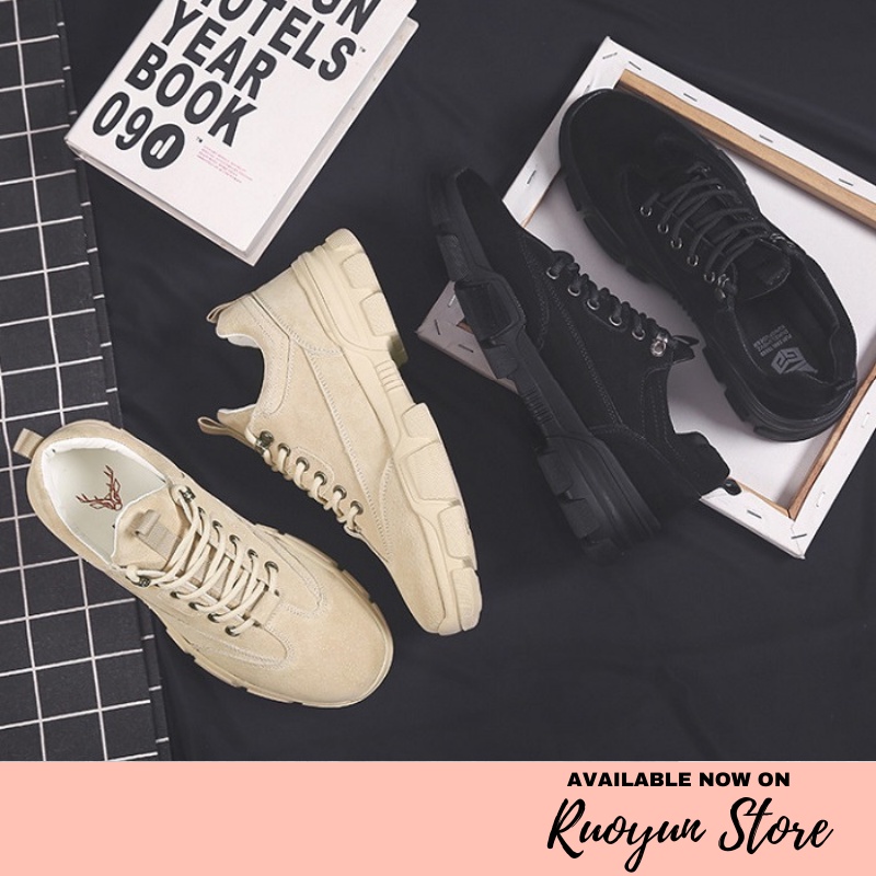 RYX - Simple Matte Sepatu Sneakers Fashion Pria Casual (No Box) - Ori Import