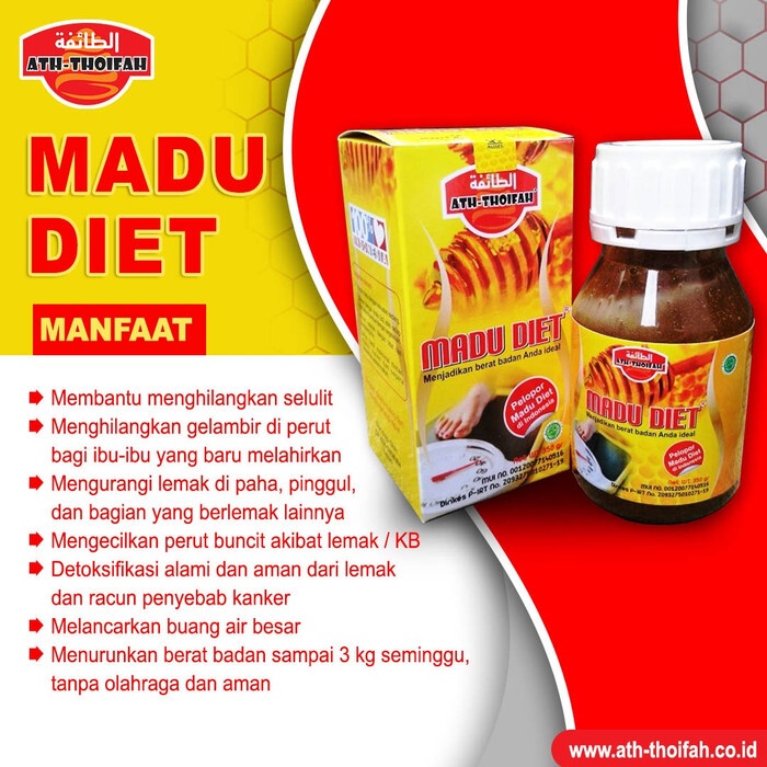 ➽MURAH✿ Madu Diet Ath Thoifah Menjadikan berat ideal