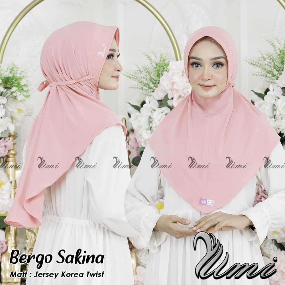 [COD] Original Produk Jilbab Bergo Sakinah Hijab Instan Jersey Jilbab Harian