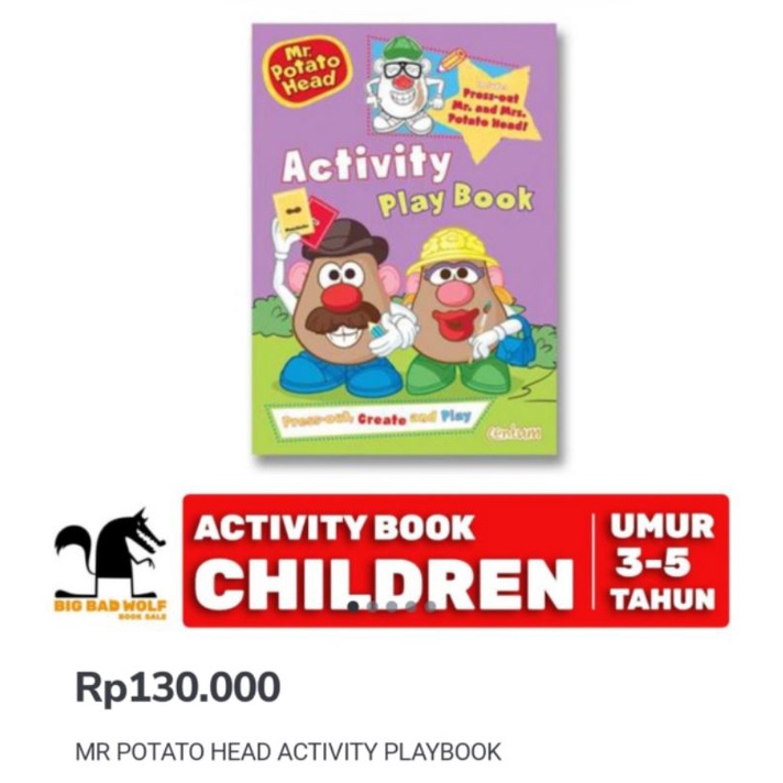 BBW Activity Book MR Potato Head