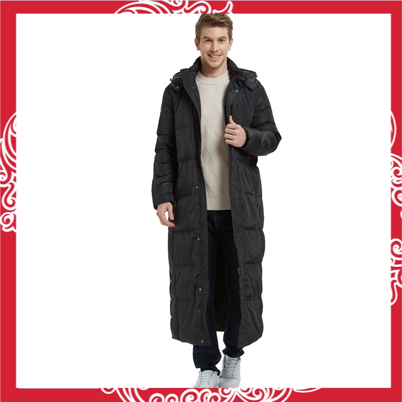 Terbaru 2020    Korea Sangat Panjang Jaket Pria Plus Ukuran Pria Ukuran  Bawah Ini-Lutut Panjang Bes