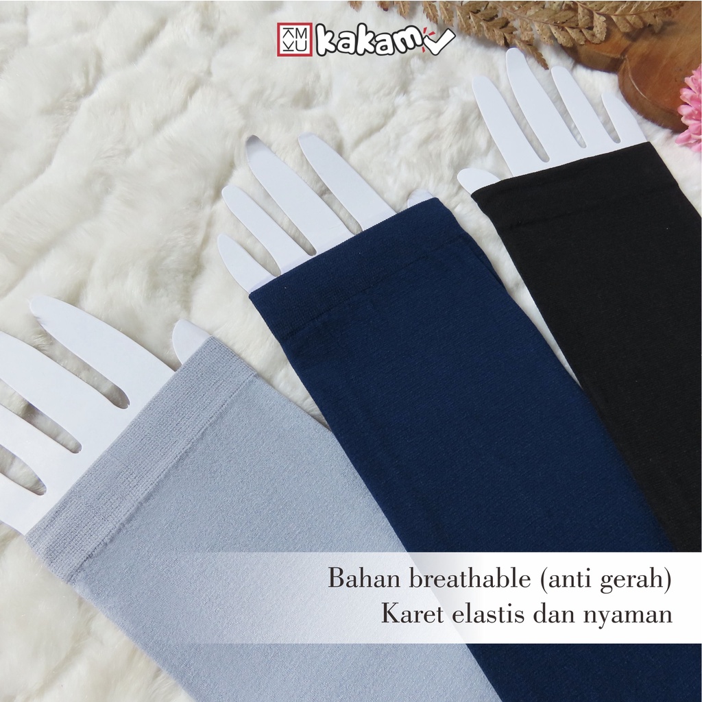 Kakamu Handsocks Manset Tangan Polos Anti Gerah