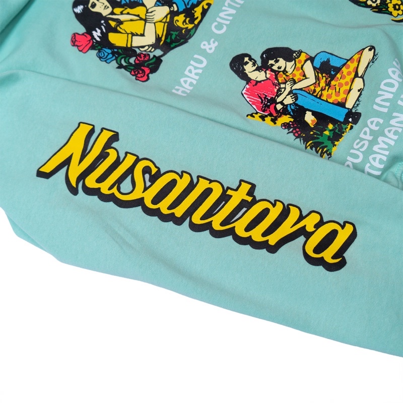 Kamengski - Grafis Nusantara Crewneck Aqua