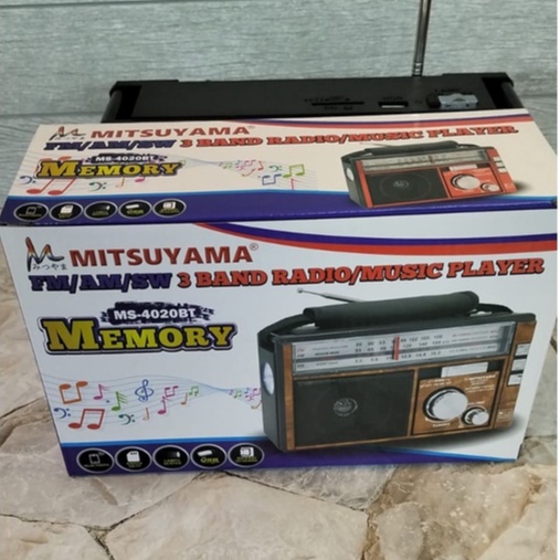RADIO KLASIK MEREK MITSUYAMA MS-4020BT TIPE MEMORY