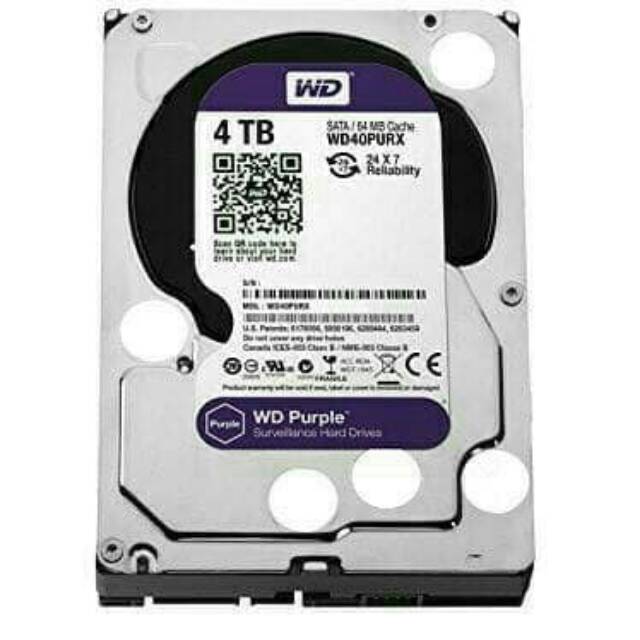HARDISK/HDD WD PURPLE 4 TB