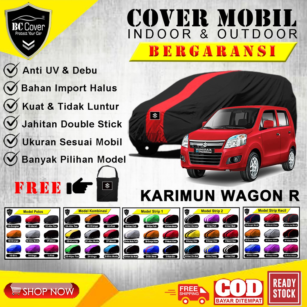Body Cover Sarung Mobil Wagon R  Selimut Penutup Karimun Mantel Tutup Outdoor