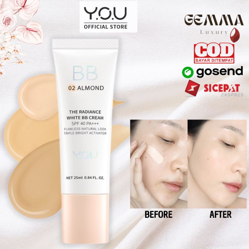 (GOSEND/COD) YOU RADIANCE WHITE BB CREAM SPF 40 PA+++