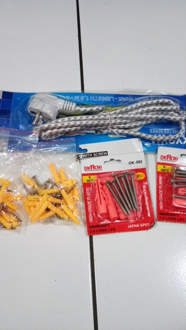 Sekrup Fisher Set S6 / Fiser Skrup Set S6  / Fisher S6 /fiser Paku/baut