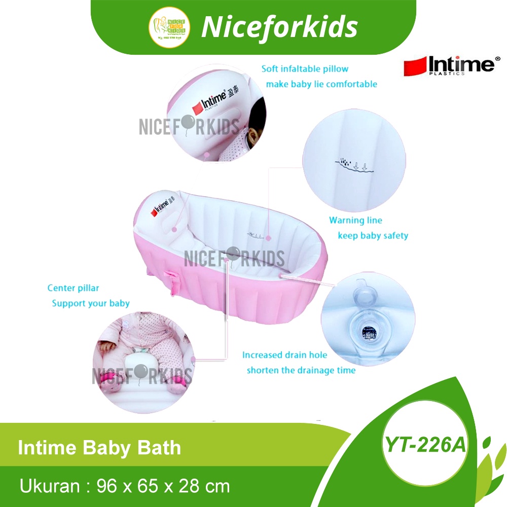 Intime Baby Tub Uk. 98X65X28 CM (YT-226A) / Bak Mandi Bayi / Baby Tub