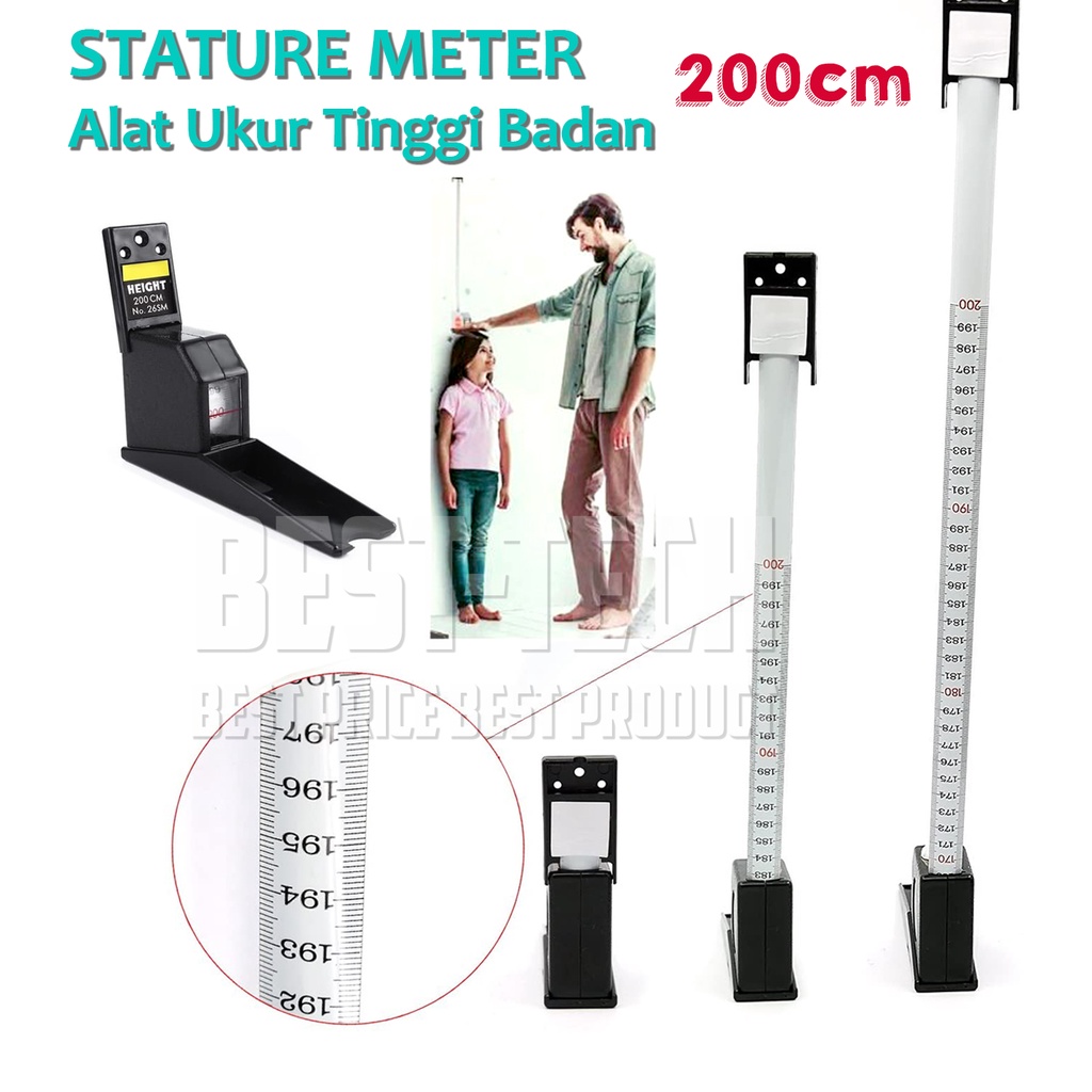 Alat Ukur Tinggi Badan GEA 2 meter / Stature Meter GEA High Meter 2M