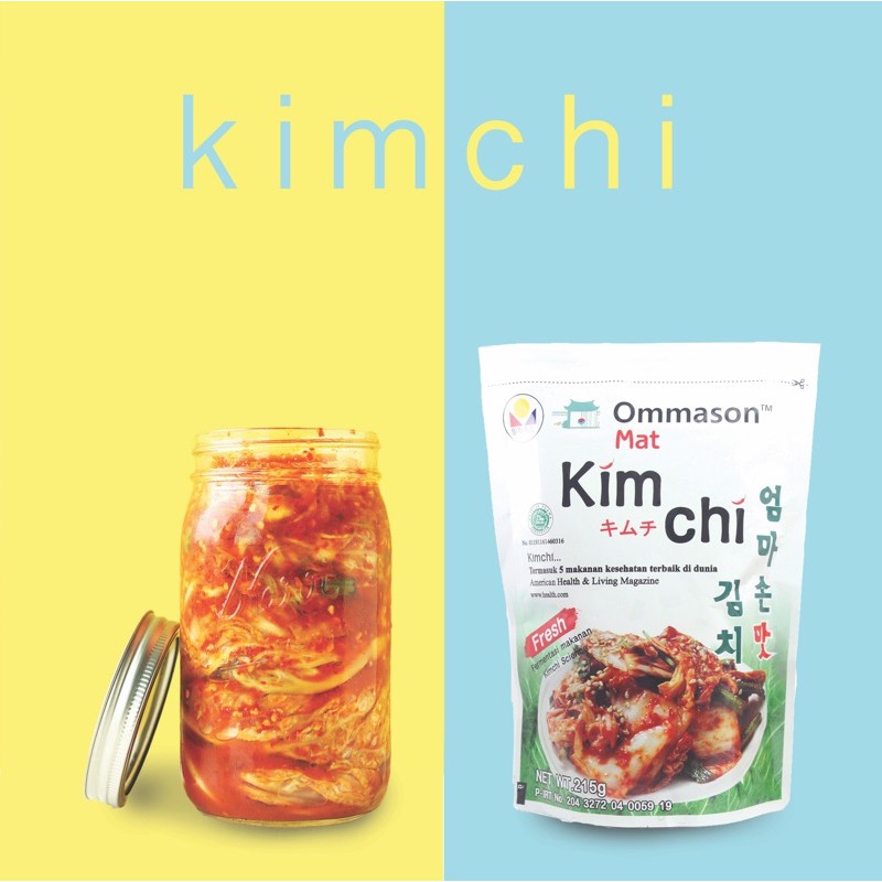 

Makanan Khas Korea Kimchi / Kimci Sawi Putih Ommason HALAL MUI 215gram