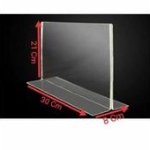 

akrilik display tempat brosur uk A4 21x30cm landscape T