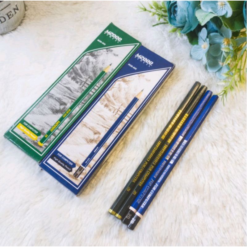 

Pensil 2B M2000 / Pensil JUNKO 2B for computer (1 pak isi 12 pcs)