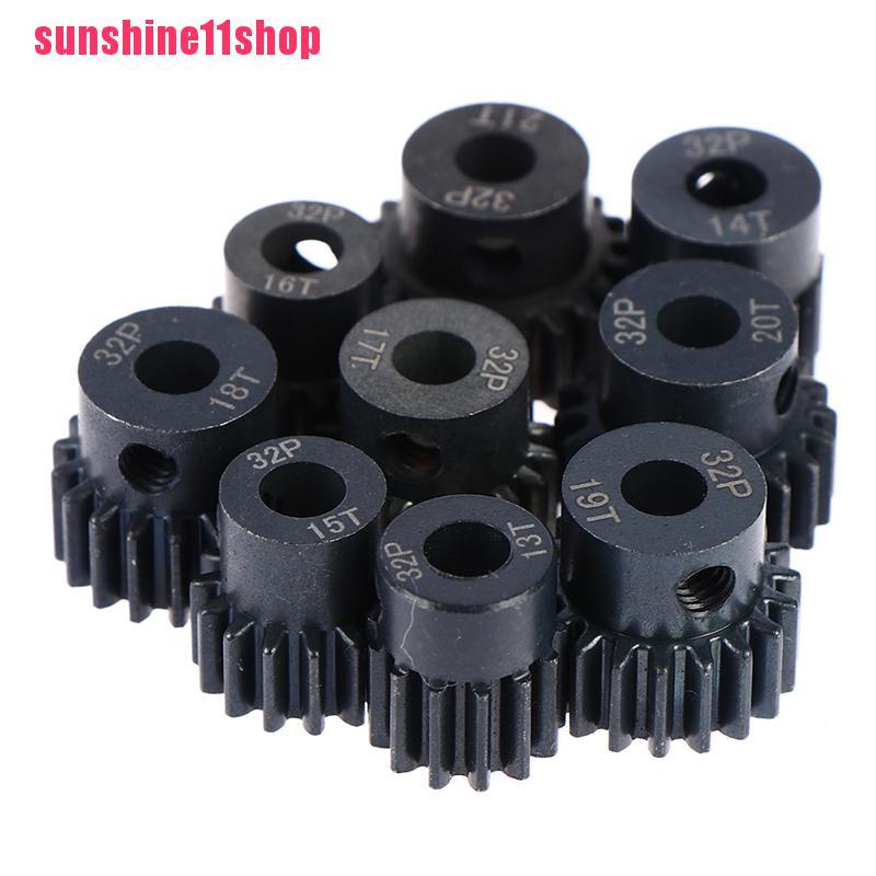 【SHOP】32P M0.8 5mm Black Steel Metal Pinion Motor Gear For 1/10 Rc Model Car