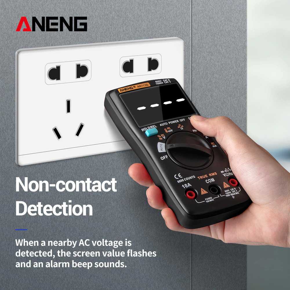 (BISA COD) RVOSTR ANENG Digital Multimeter Voltage Tester - AN113D