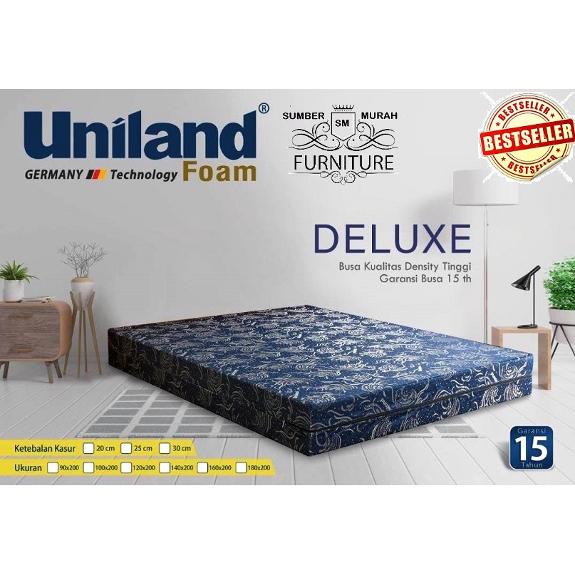 Kasur busa uniland type deluxe tebal busa 25cm
