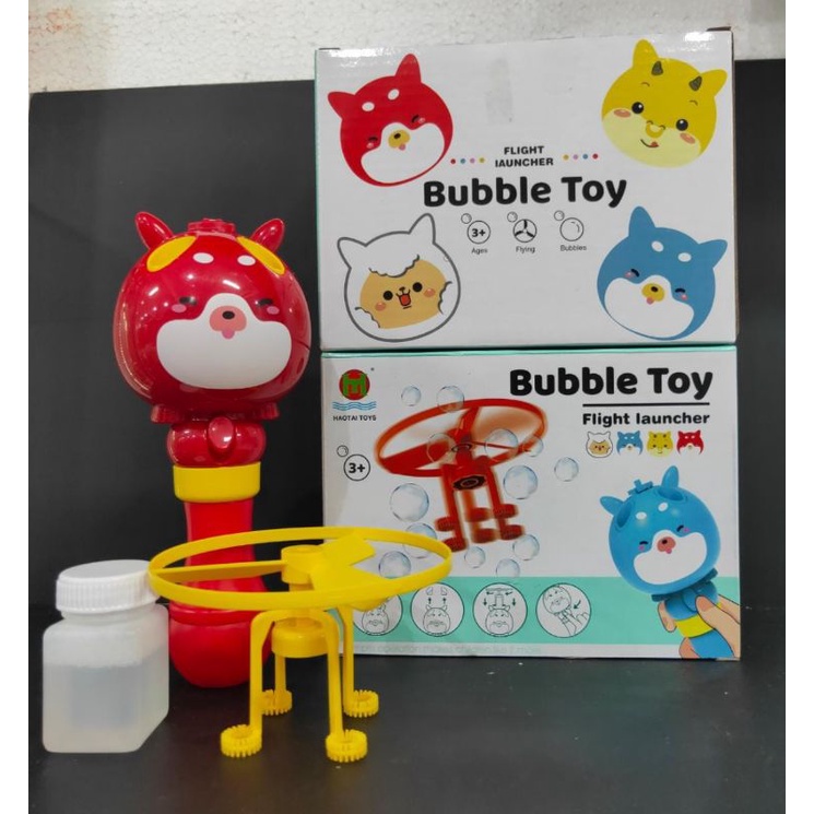 Mainan gelembung sabun Bubble Toy Flight Launcher