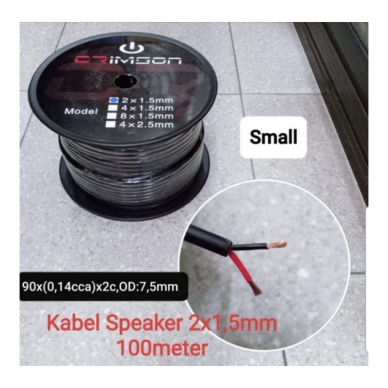 Kabel Audio Speaker Kabel Speaker Crimson 2x1.5mm 1 roll