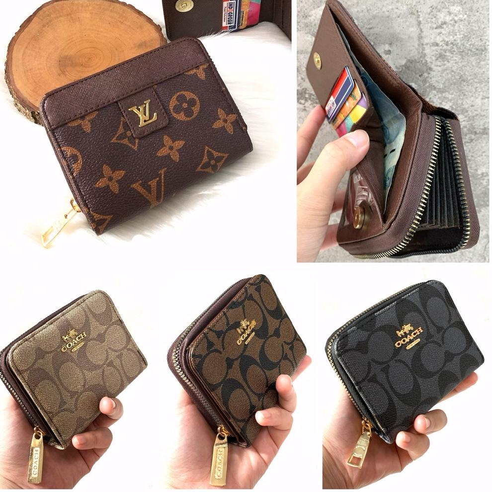 "KKA. 411793" Dompet Wanita Card kecil Lipat import Tumpuk Super serbaguna coach