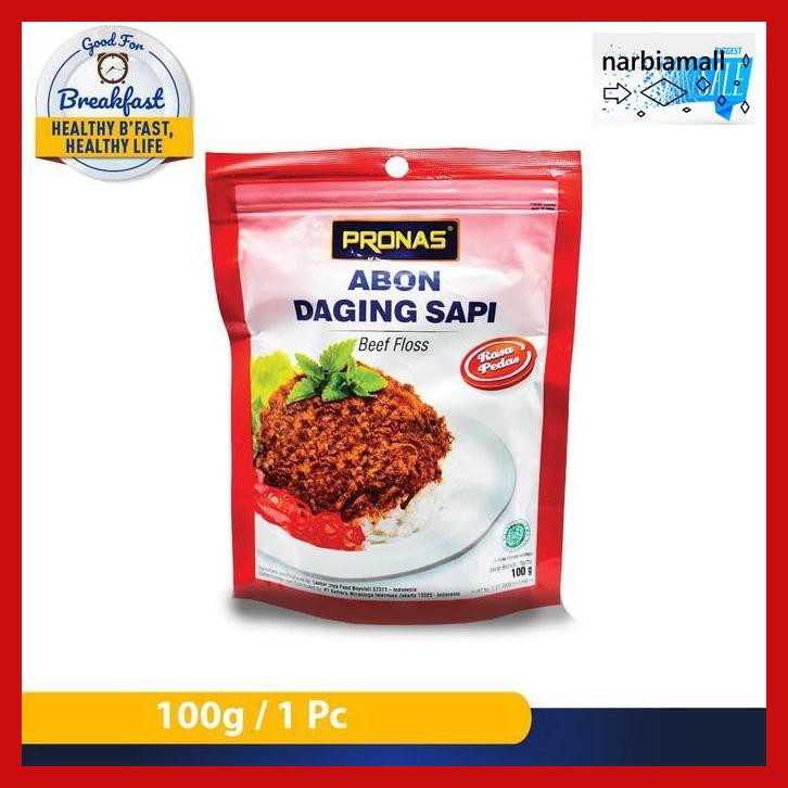 

U8Tyuj7- Pronas Abon Sapi Rasa Pedas 100 G Dengan Kemasan Ziplock E4Wr46-