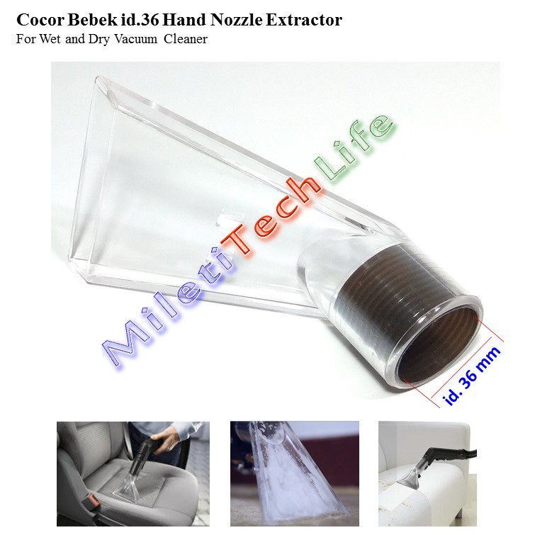 Cocor Bebek Vacuum Extractor id.36 Hand Nozzle Extraction for Wet and Dry Vacuum Cleaner