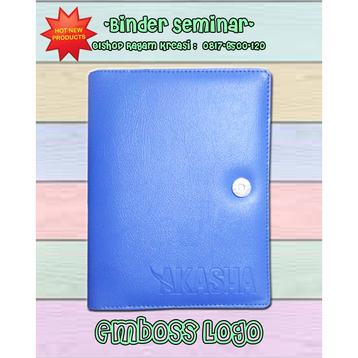 

Binder Seminar Deboss Logo Perusahaan A5 Ring 6