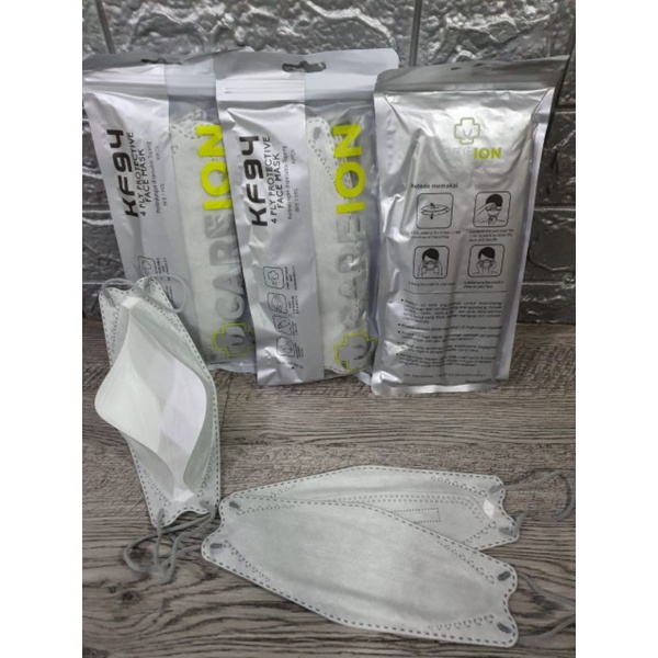 KF94 Abu Careion Isi 10 Pcs | Masker Kf94 warna |Masker kesehatan|Masker kf 94
