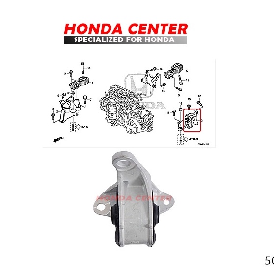 engine mounting transmisi gantungan mesin kiri crv rm gen4 2012 2013 2014 2015 2016 2017 matik at