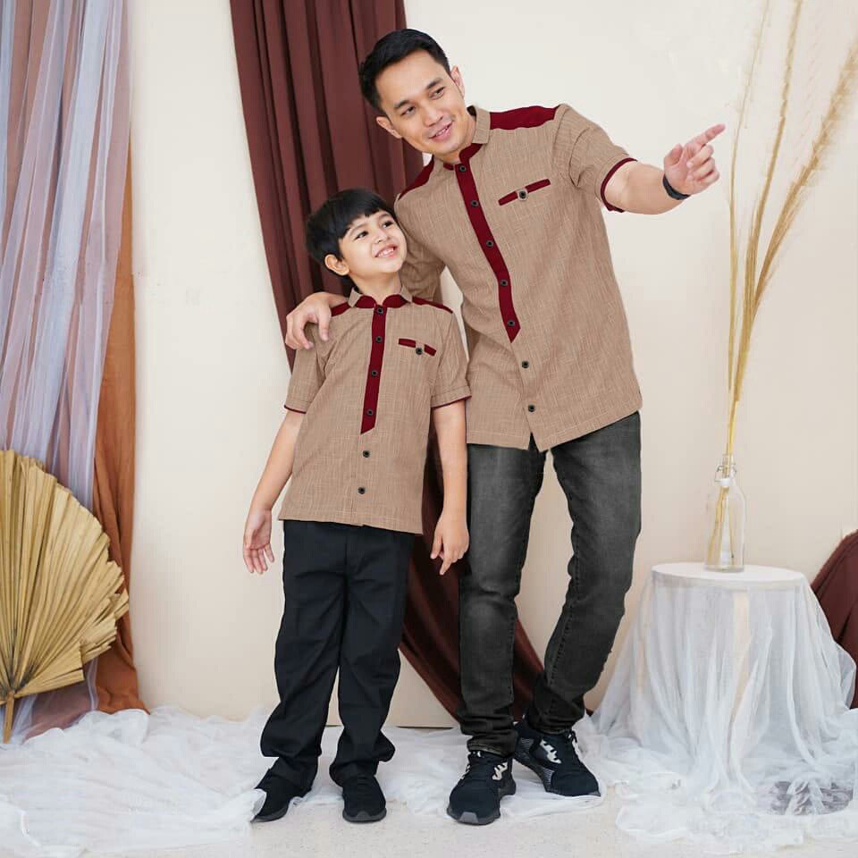 Couple Tikko - Couple Muslim Ayah &amp; Anak - Baju  Koko Ayah &amp; Anak Terbaru