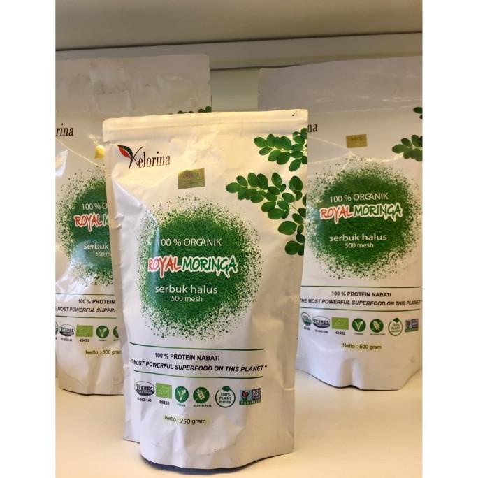 

[COD] Kelorina Serbuk Daun Kelor - Royal Moringa 500 mesh - Kemasan 250 gram [COD]