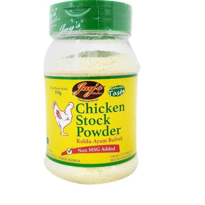 

JAYS CHICKEN STOCK POWDER (NO MSG) 150GR