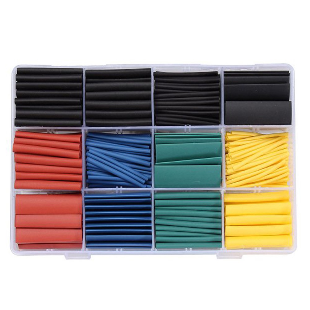530pcs Isolasi Bakar Heat Shrink Polyolefin Rasio 2: 1