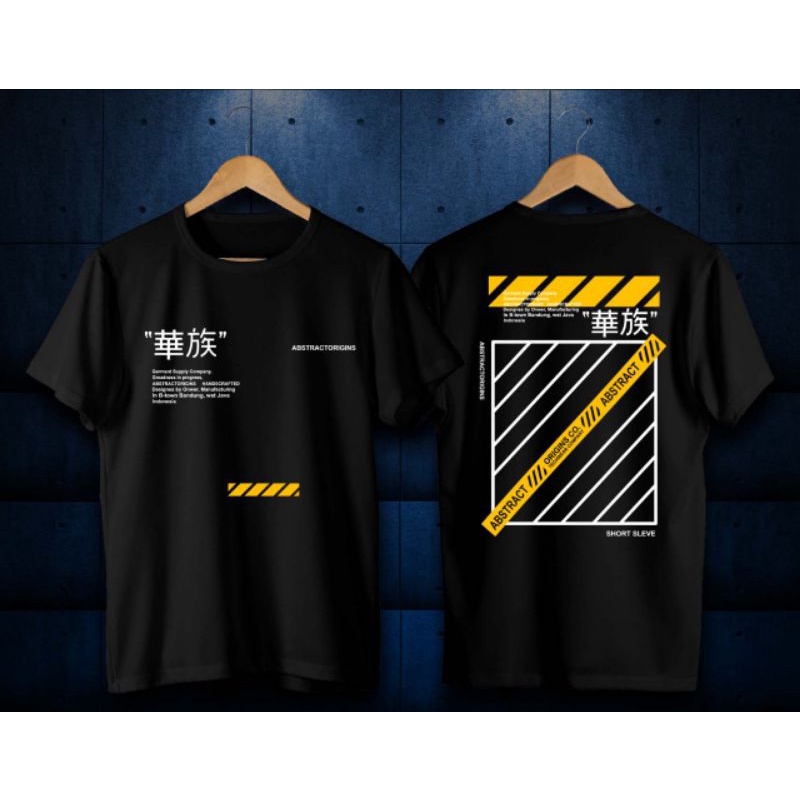 Kaos Distro lengan pendek Motif // Desain Jepang // Kaos Jepang // Baju kaos Distro // Kaos MEMPHIS 