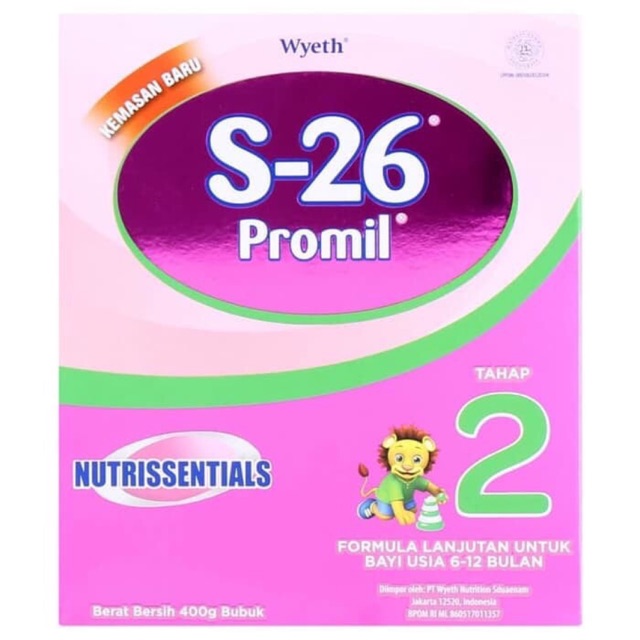 S26 Promil Tahap 1 / Promil 2 regular  Box 400 gr