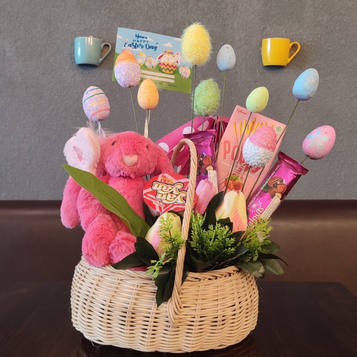 

Paket dekorasi box hampers easter bunny eggs kelinci telur paskah 07